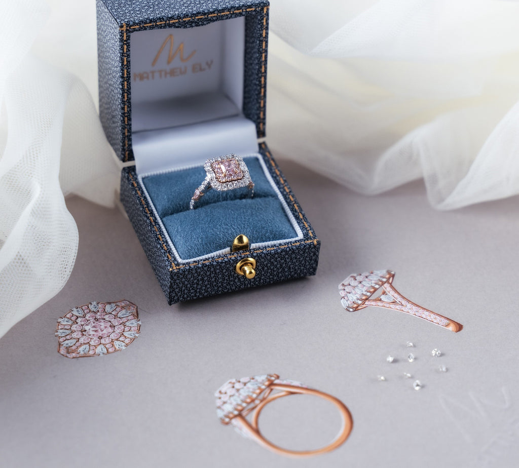 Argyle pink diamond ring by Matthew Ely Jewellery