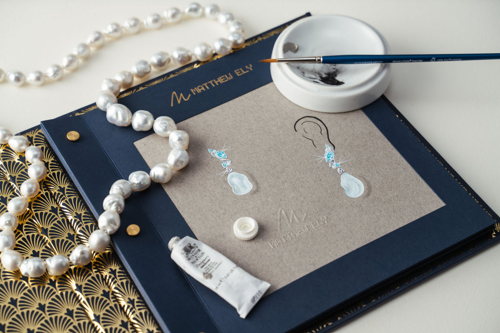 Keshi Pearl Necklace and Keshi Pearl Earrings