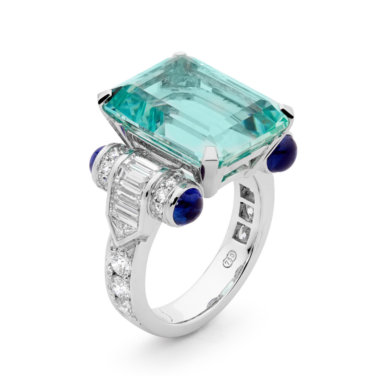 Aquamarine on sale and sapphire