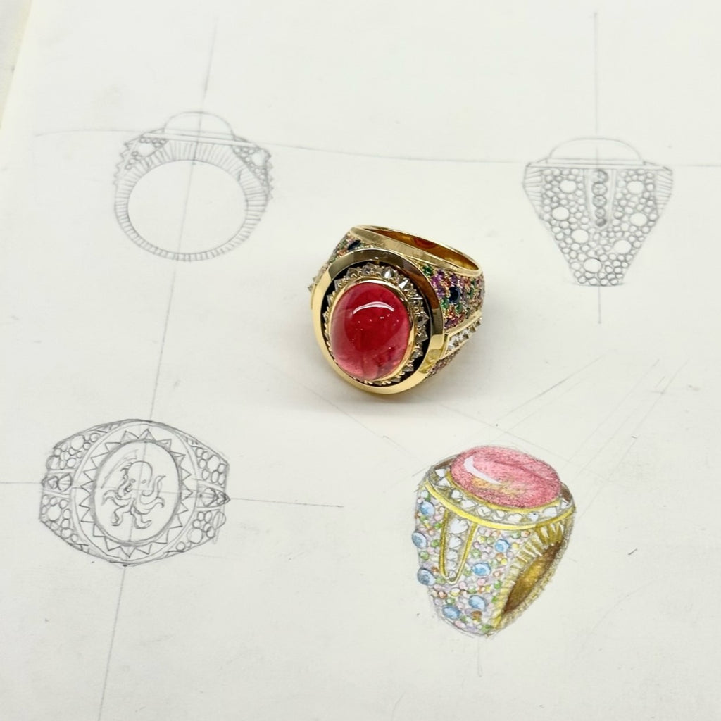 The Making Of: A Tourmaline 'Sanctuary' Ring