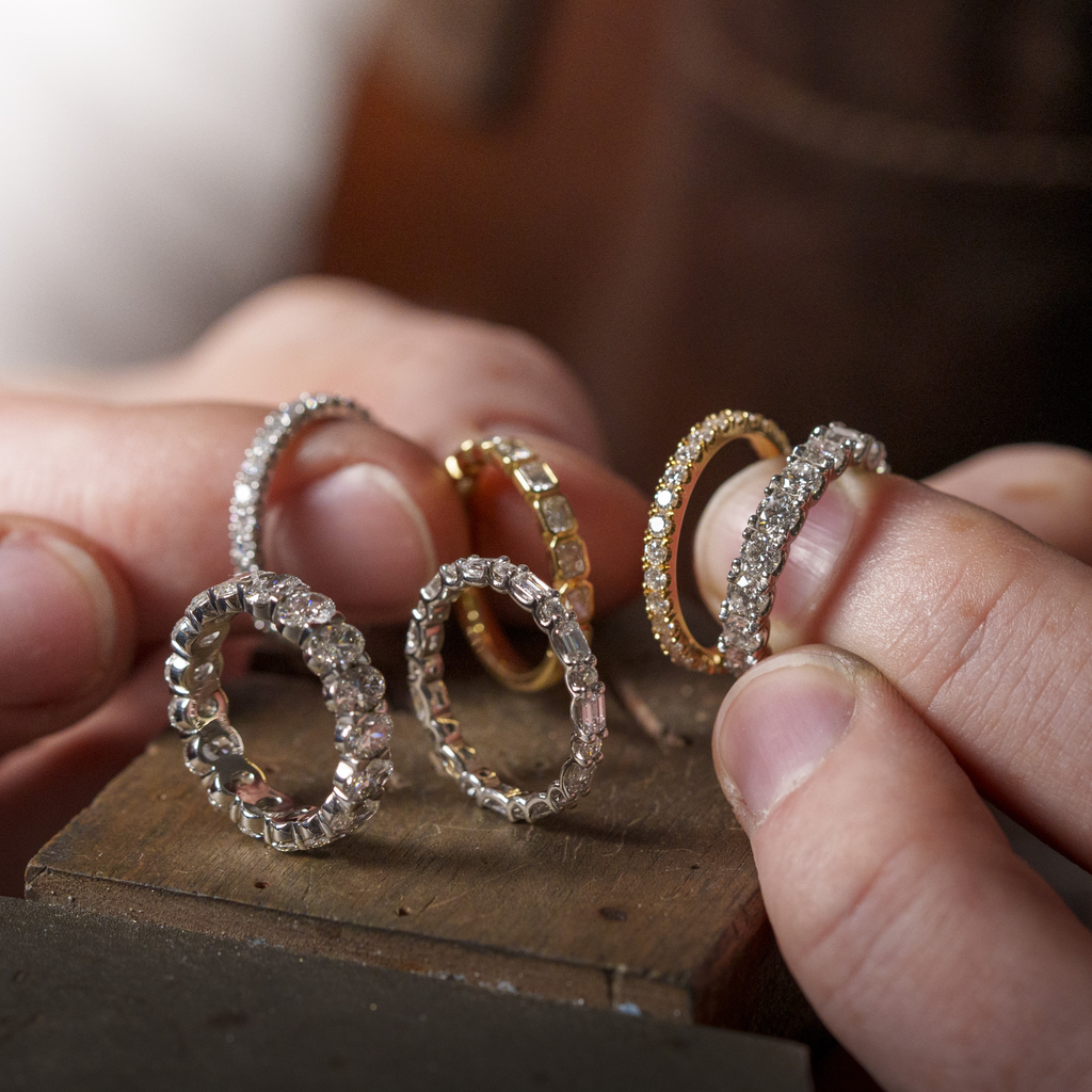 Diamond wedding ring or eternity ring