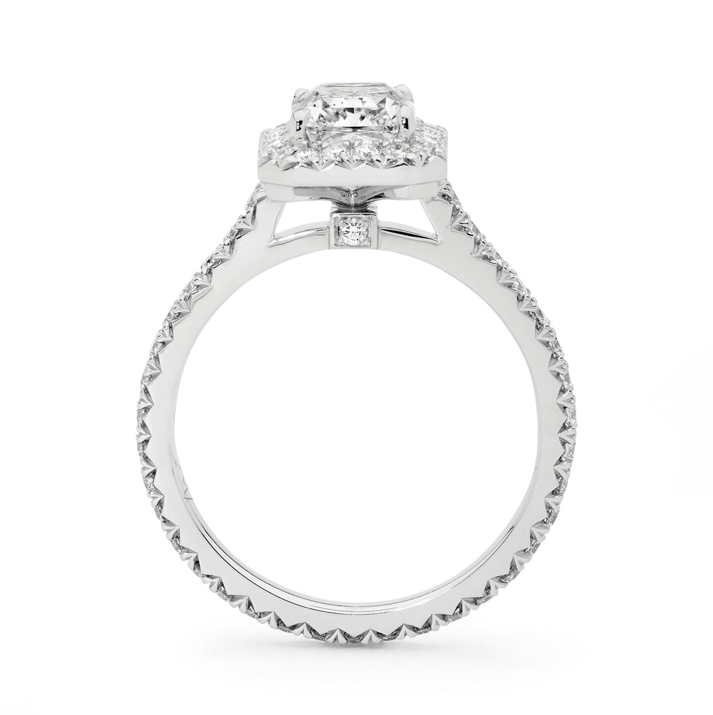 18ct White Gold & 2.76ct Round Brilliant Cut Diamond Engagement Ring