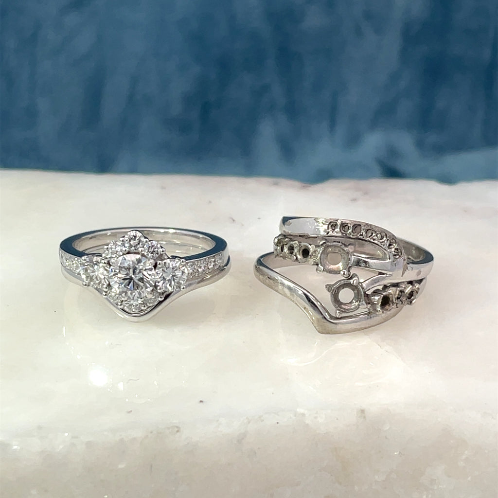 Diamond Cluster Engagement Ring Remake