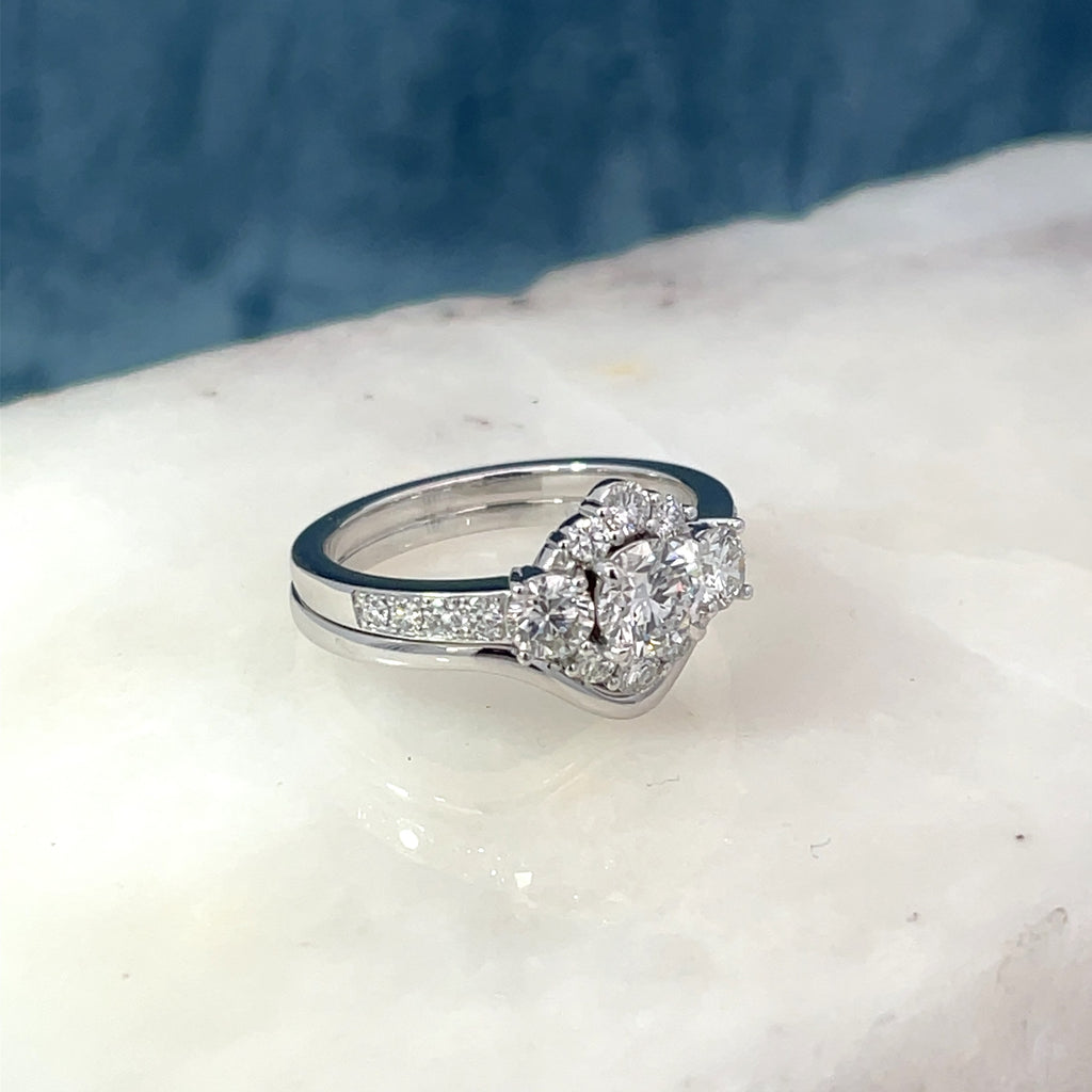 Diamond Cluster Engagement Ring Remake