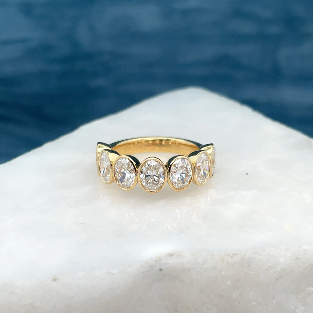 Half-Circle Oval Diamond Eternity Band