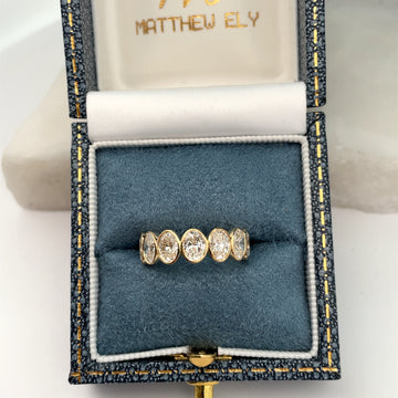 Half-Circle Oval Diamond Eternity Band