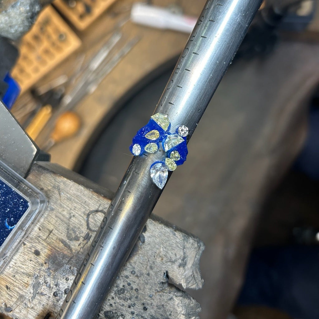 Unique Yellow Diamond Engagement Ring Custom Made by Matthew Ely Jewellery