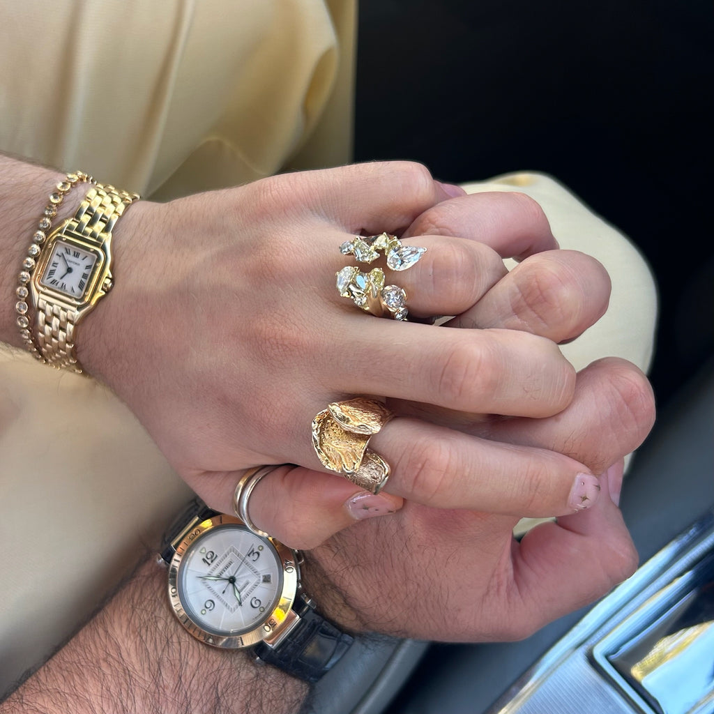 Unique Yellow Diamond Engagement Ring Custom Made by Matthew Ely Jewellery