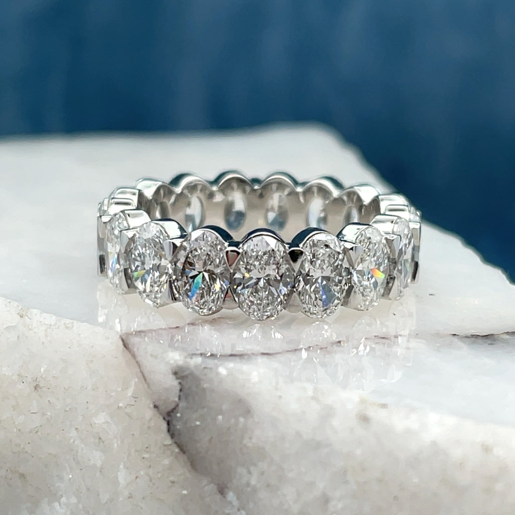 Handmade Platinum Diamond Eternity Ring