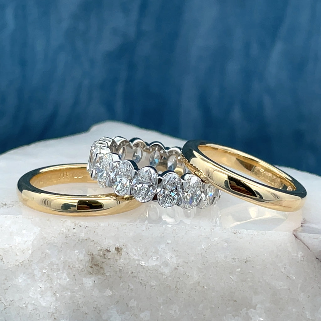 Handmade Platinum Diamond Eternity Ring