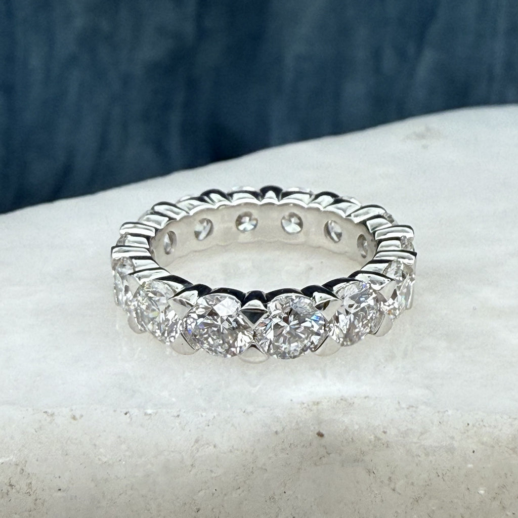 Platinum Diamond Eternity Ring Remake