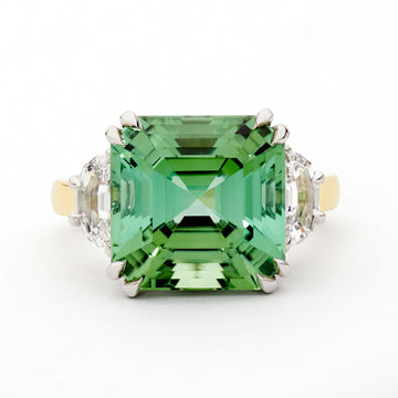 Green Tourmaline Cocktail Ring | Matthew Ely Jewellery 