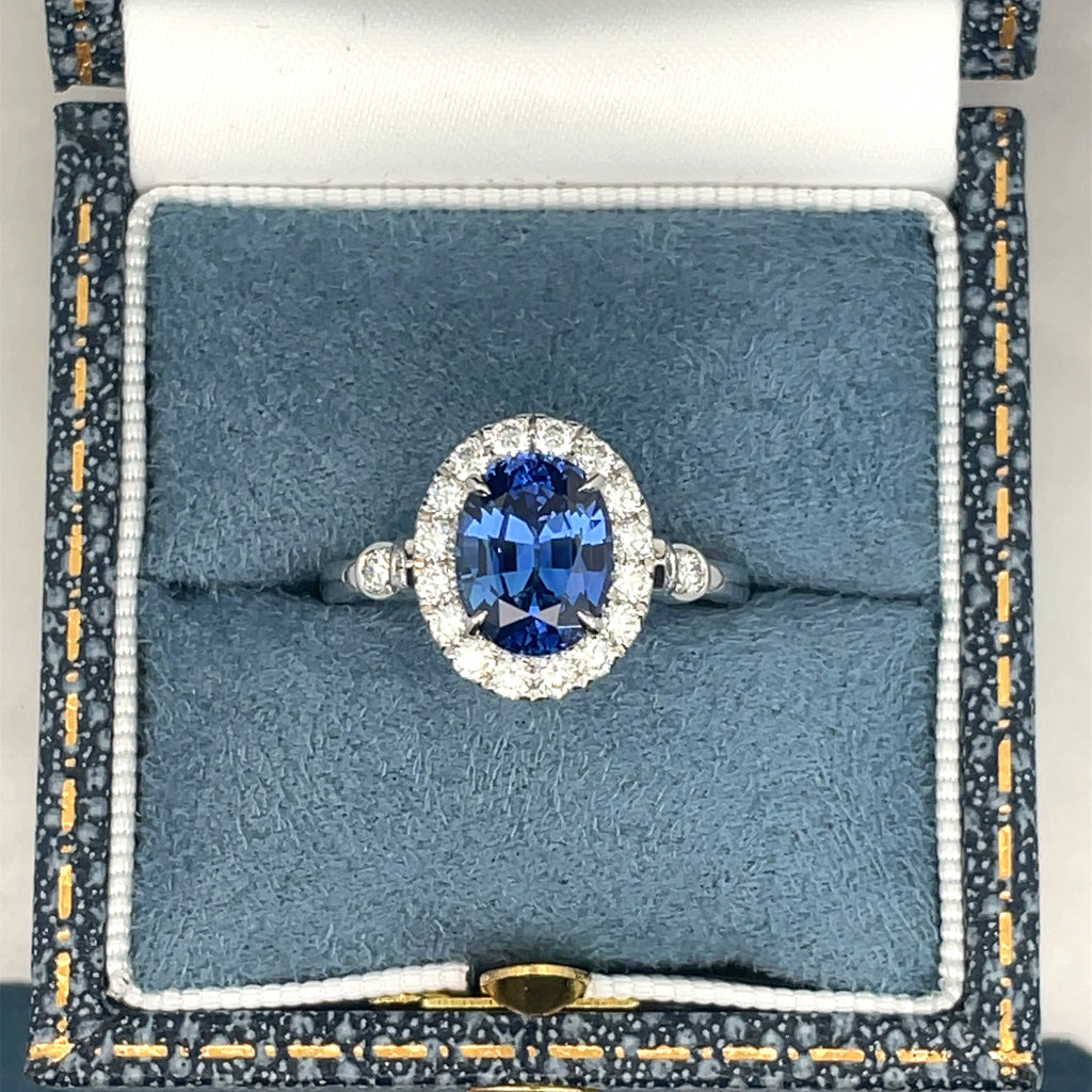 Diamond & Ceylon Sapphire Ring