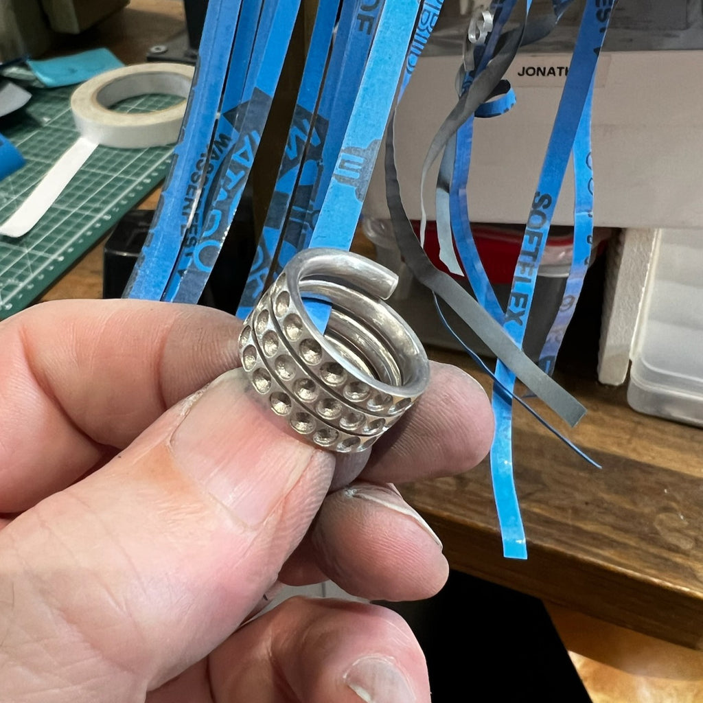 Handcrafting a rainbow ring at Matthew Ely Jewellery