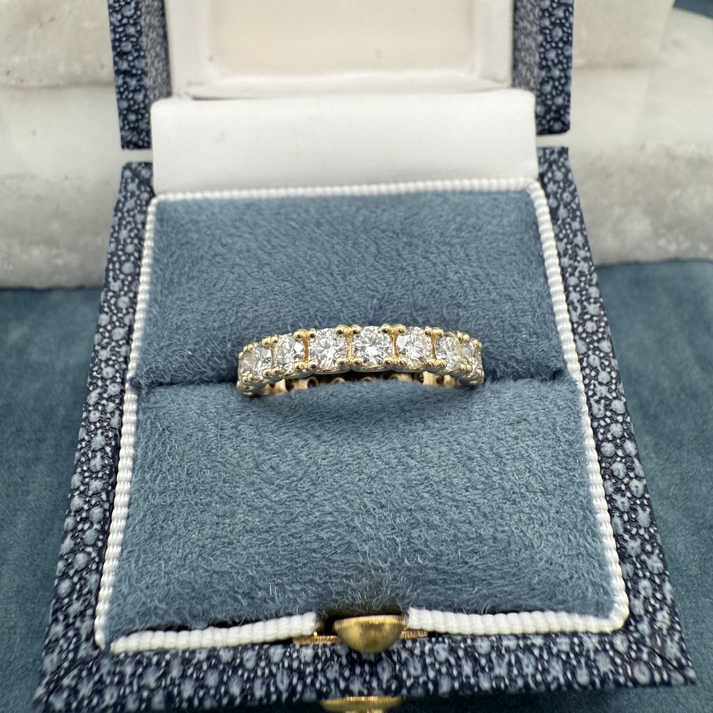 Custom Full Circle Diamond Wedding Ring