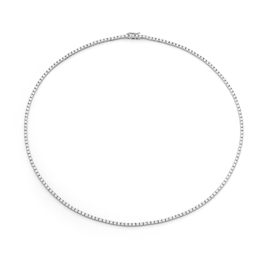 Diamond Tennis Necklace by Matthew Ely Jewellery