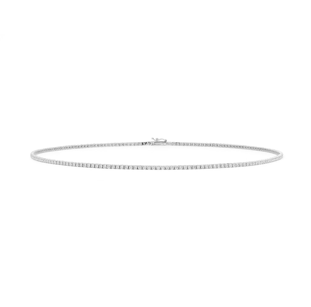 Diamond Tennis Necklace by Matthew Ely Jewellery