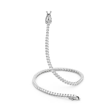 18ct White Gold & Diamond Tennis Bracelet by Matthew Ely