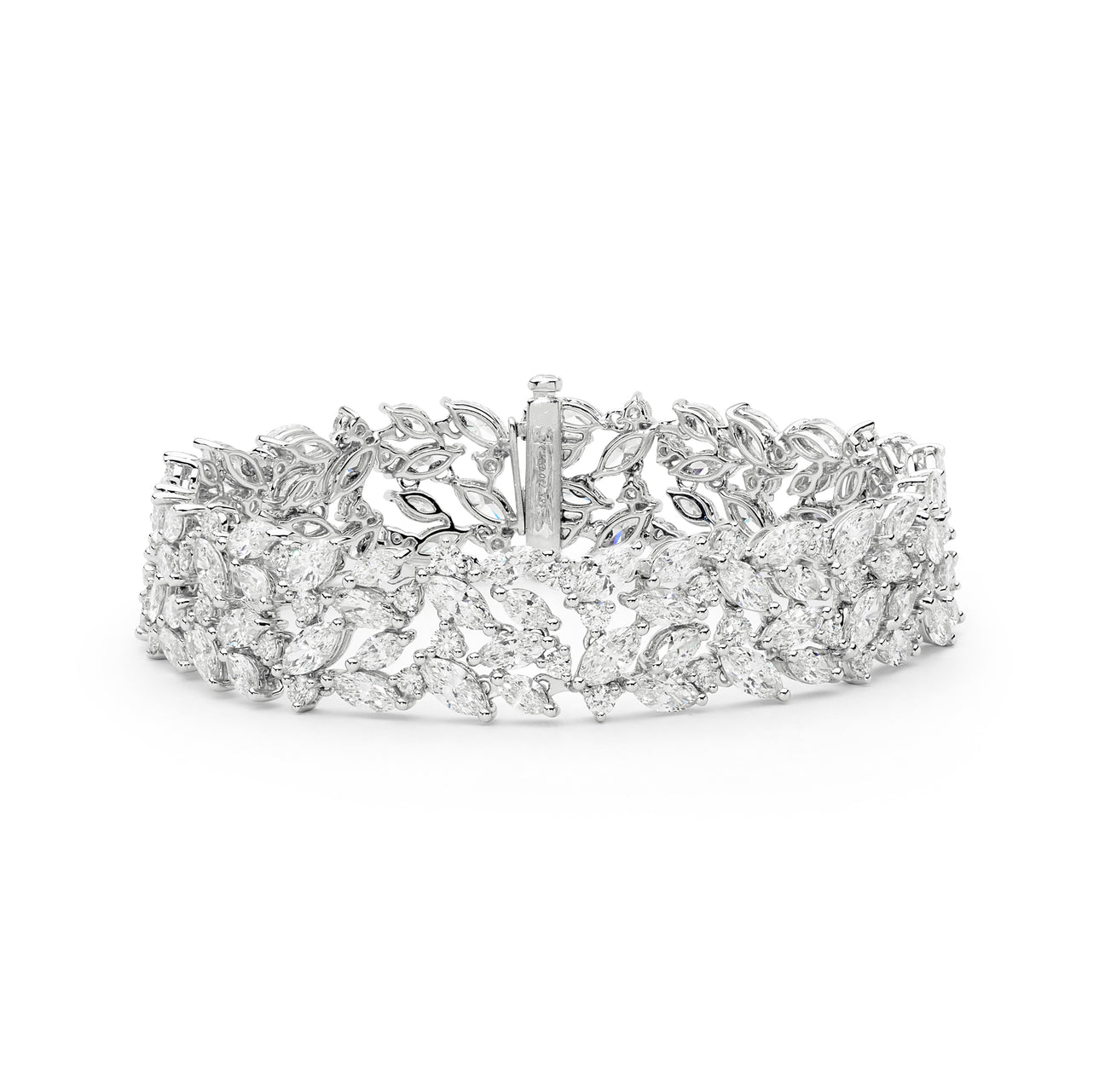 White Gold & Marquise Diamond Bracelet