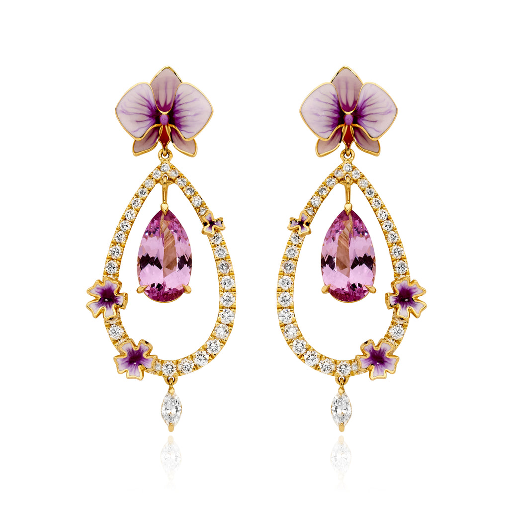 Purple Orchard Malaya Garnet Earrings