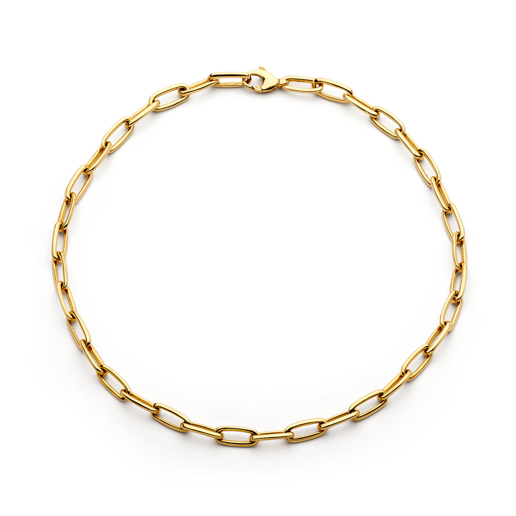 18ct Yellow Gold Chain Necklace for Layering from Matthew Ely Jewellery