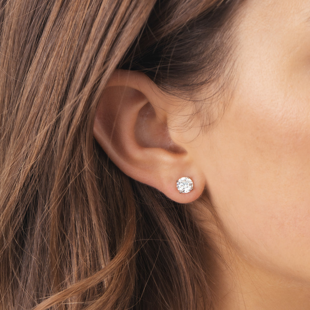 1ct Diamond Stud Earrings