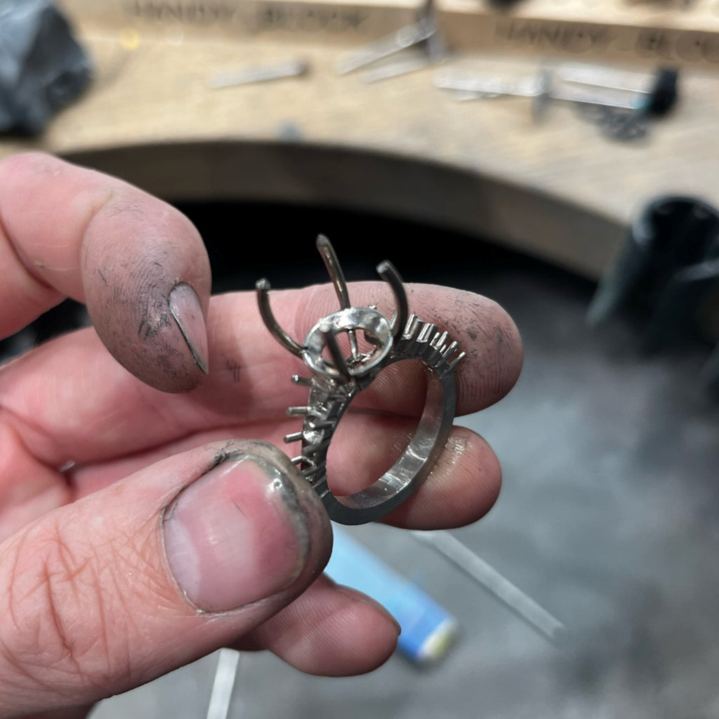 Custom Engagement Ring Handmade