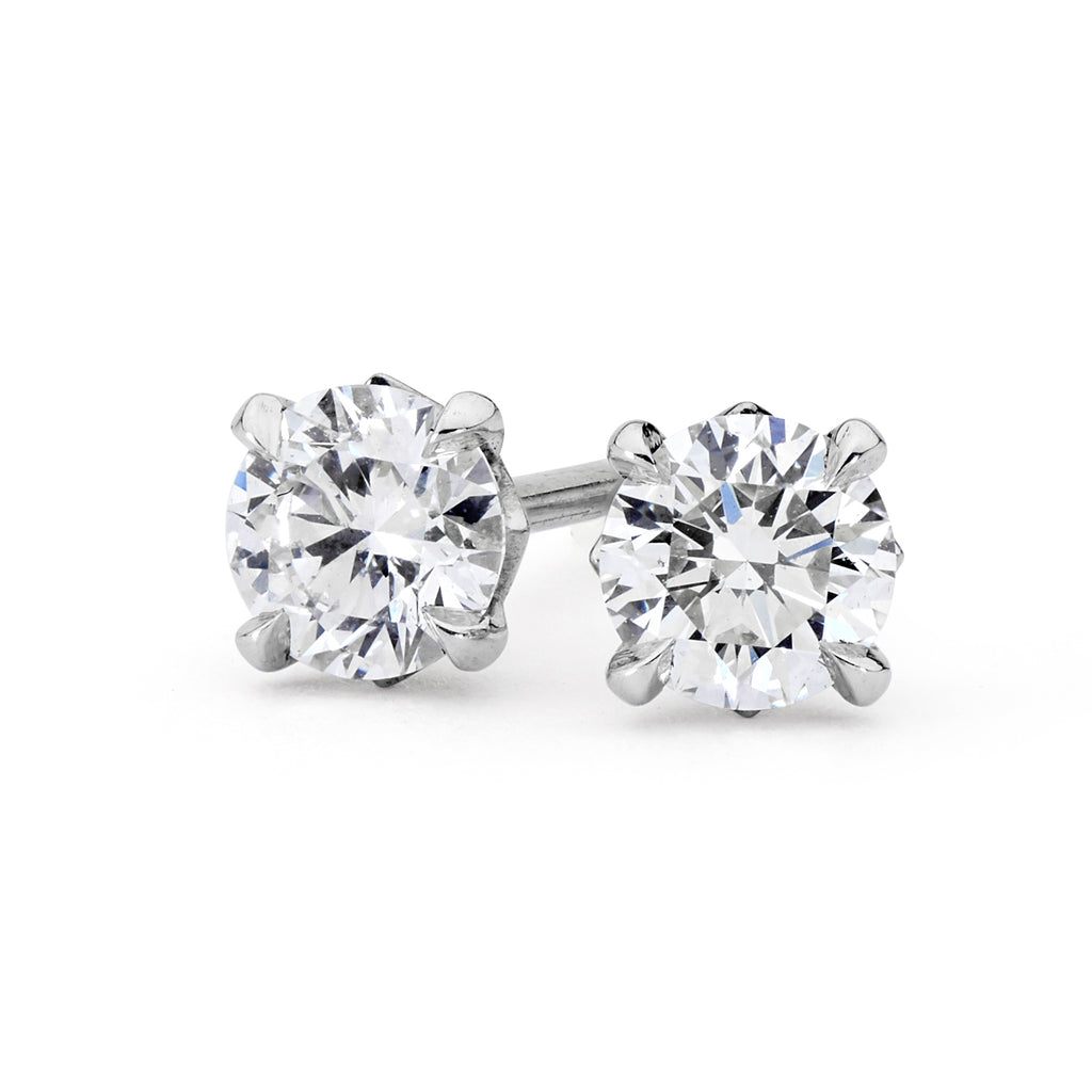 Diamond stud earrings 0.3ct by Matthew Ely Jewellery