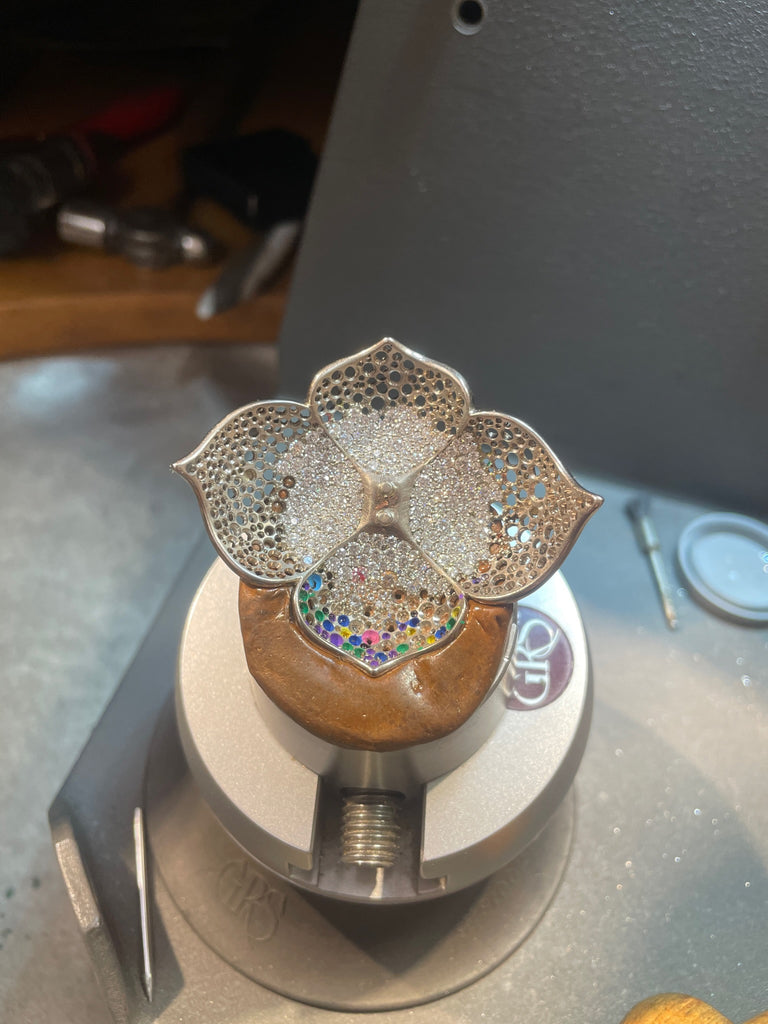 The Making of a Lotus Flower Diamond Brooch