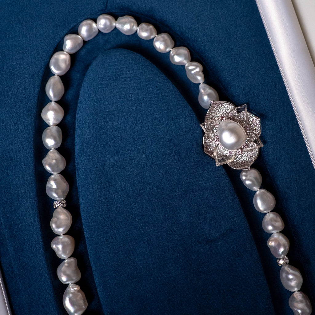 Iluka Keshi Pearl Necklace by Matthew Ely Jewellery