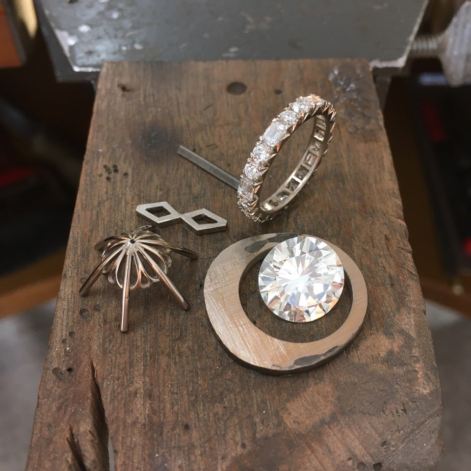 Making of 18ct White Gold & Diamond Rings