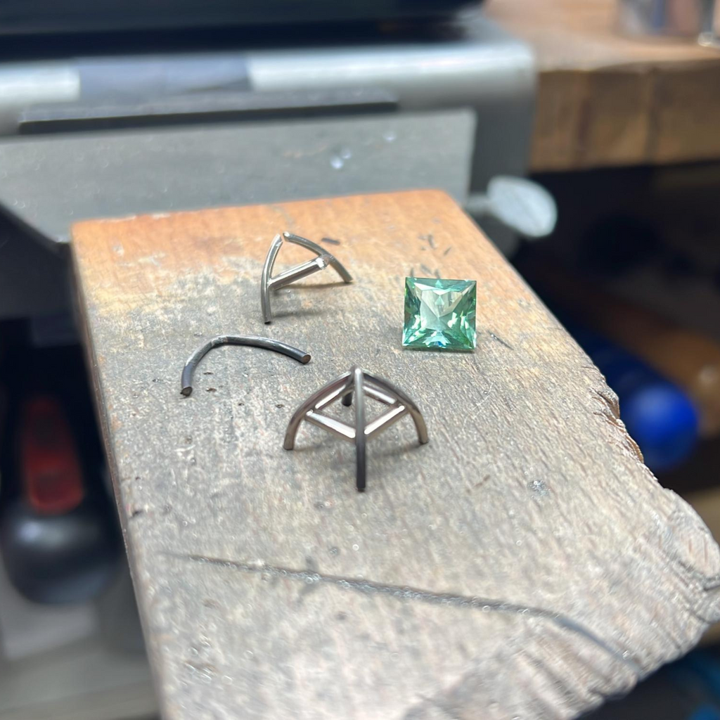 Making of Tourmaline, Sapphire, Citrine, Amethyst & Aquamarine Earrings