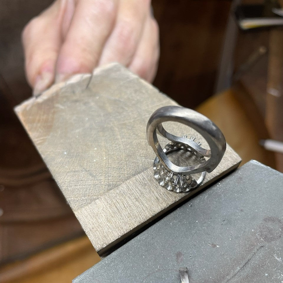 Making of a 20.24ct Morganite & Diamond Cluster Ring 