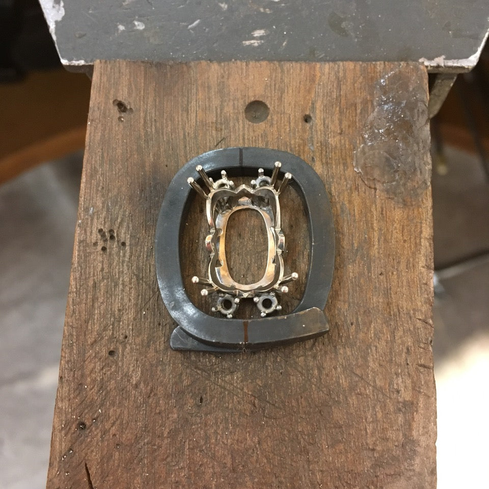 22ct Unheated Blue Sapphire & Diamond Necklace | Custom Matthew Ely
