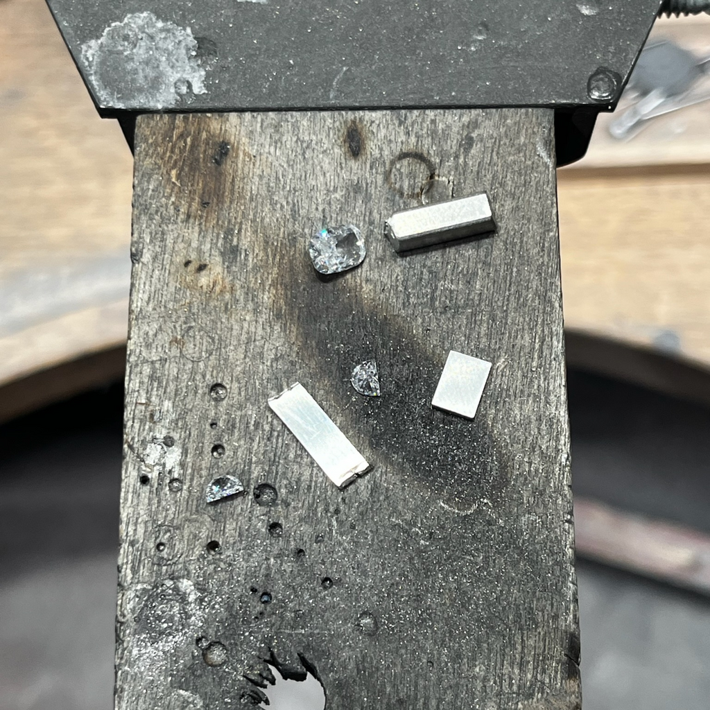Making of a 3-Stone Diamond Engagement Ring Custom Made