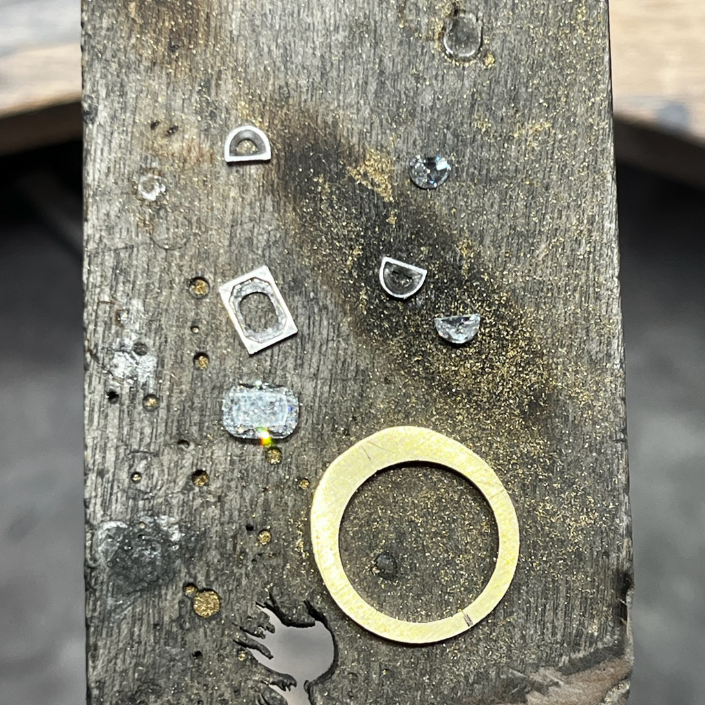 Making of a 3-Stone Diamond Engagement Ring Custom Made