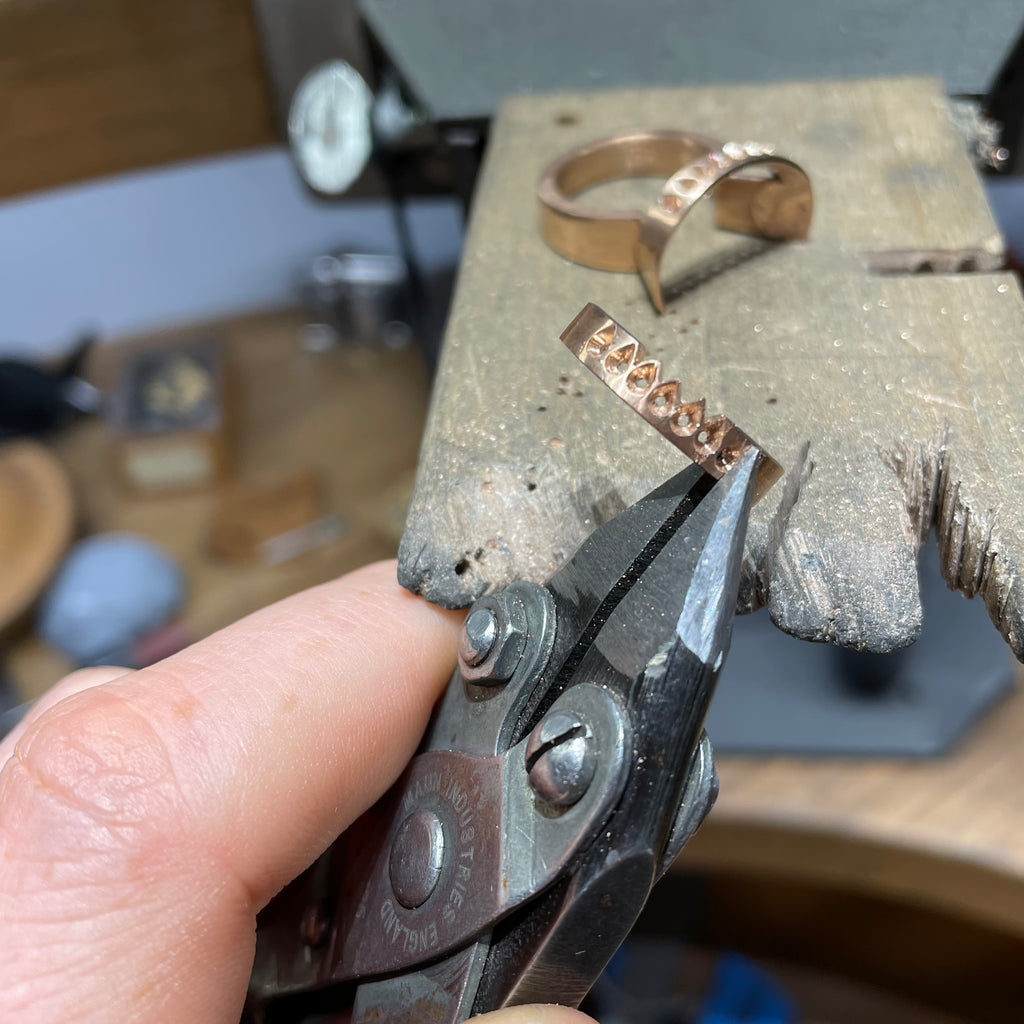 Making of a Rose Gold, Diamond & Citrine Ring