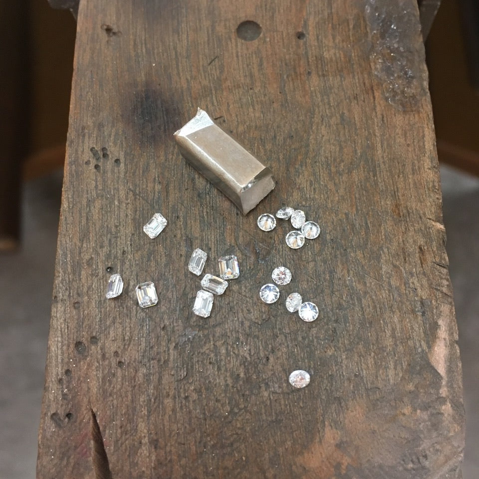 Making of an 18ct White Gold & Diamond Engagement Ring