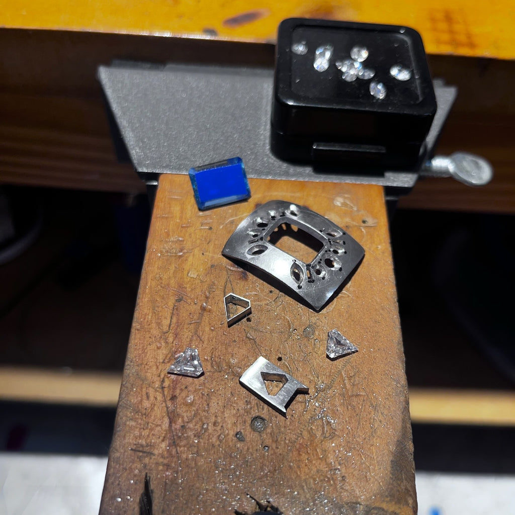 Making of an Aquamarine & Diamond Cocktail Ring by Matthew Ely Jewellery