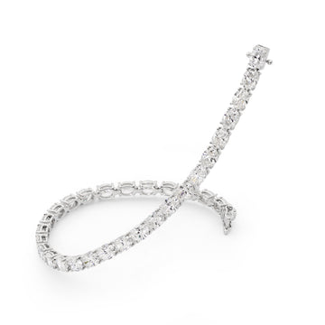 Oval Diamond Tennis Bracelet