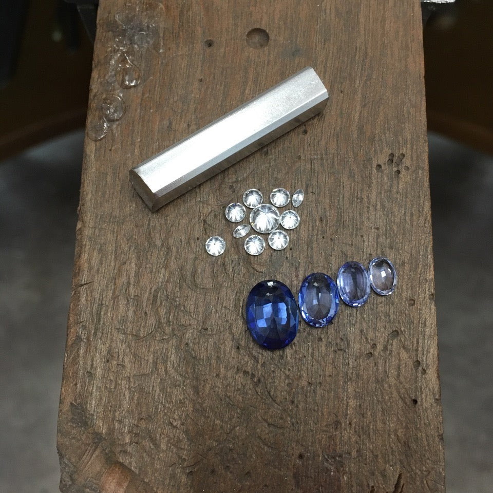 Making of a Platinum, Ceylon Sapphire & Diamond Ring by Matthew Ely