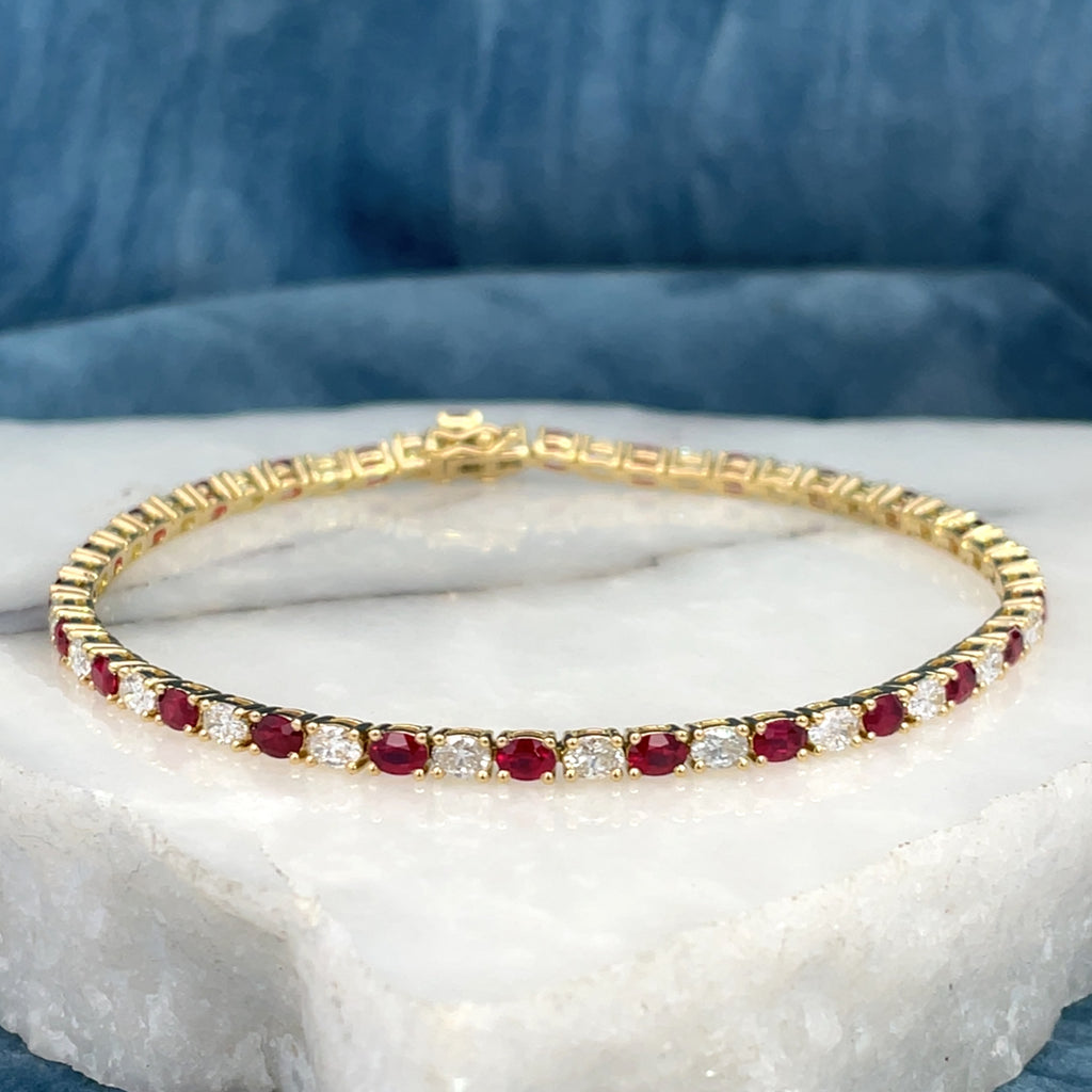 Diamond & Ruby Bracelet by Matthew Ely