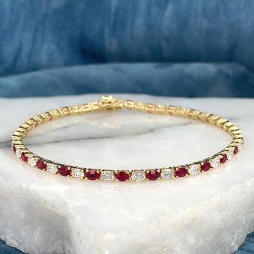 Diamond & Ruby Bracelet by Matthew Ely