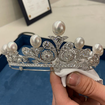 South Sea Pearl & Diamond Tiara by Matthew Ely