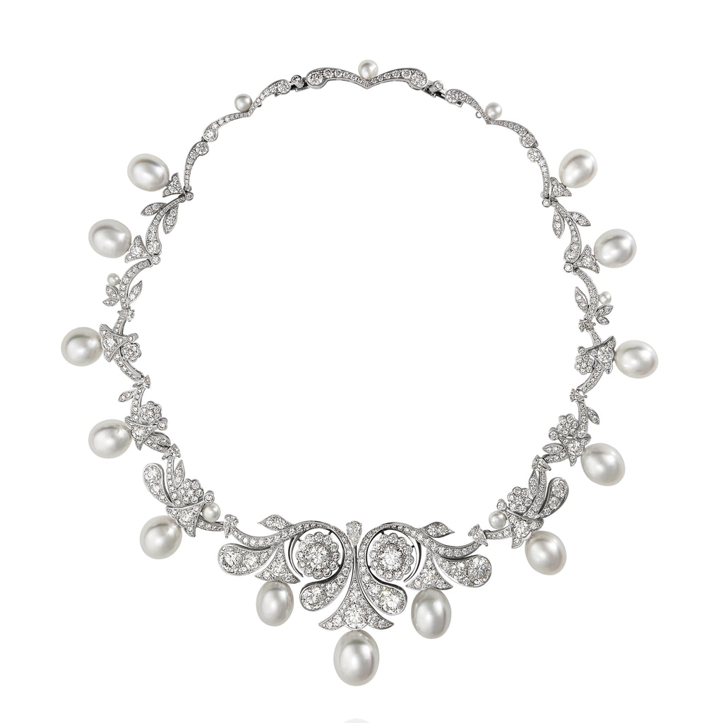 South Sea Pearl & Diamond Tiara convertible into a necklace