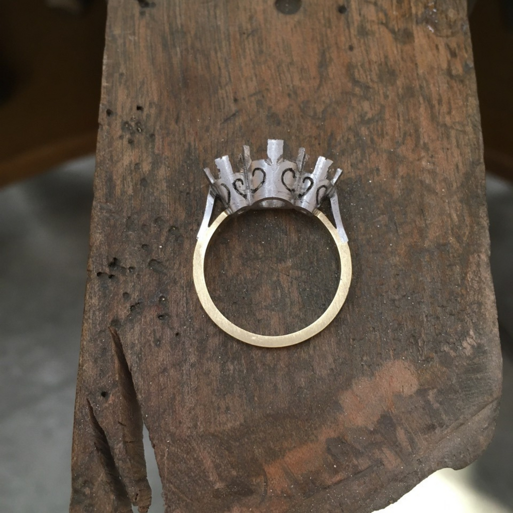 The Making of a Three Stone Diamond Engagement Ring Remake by Matthew Ely