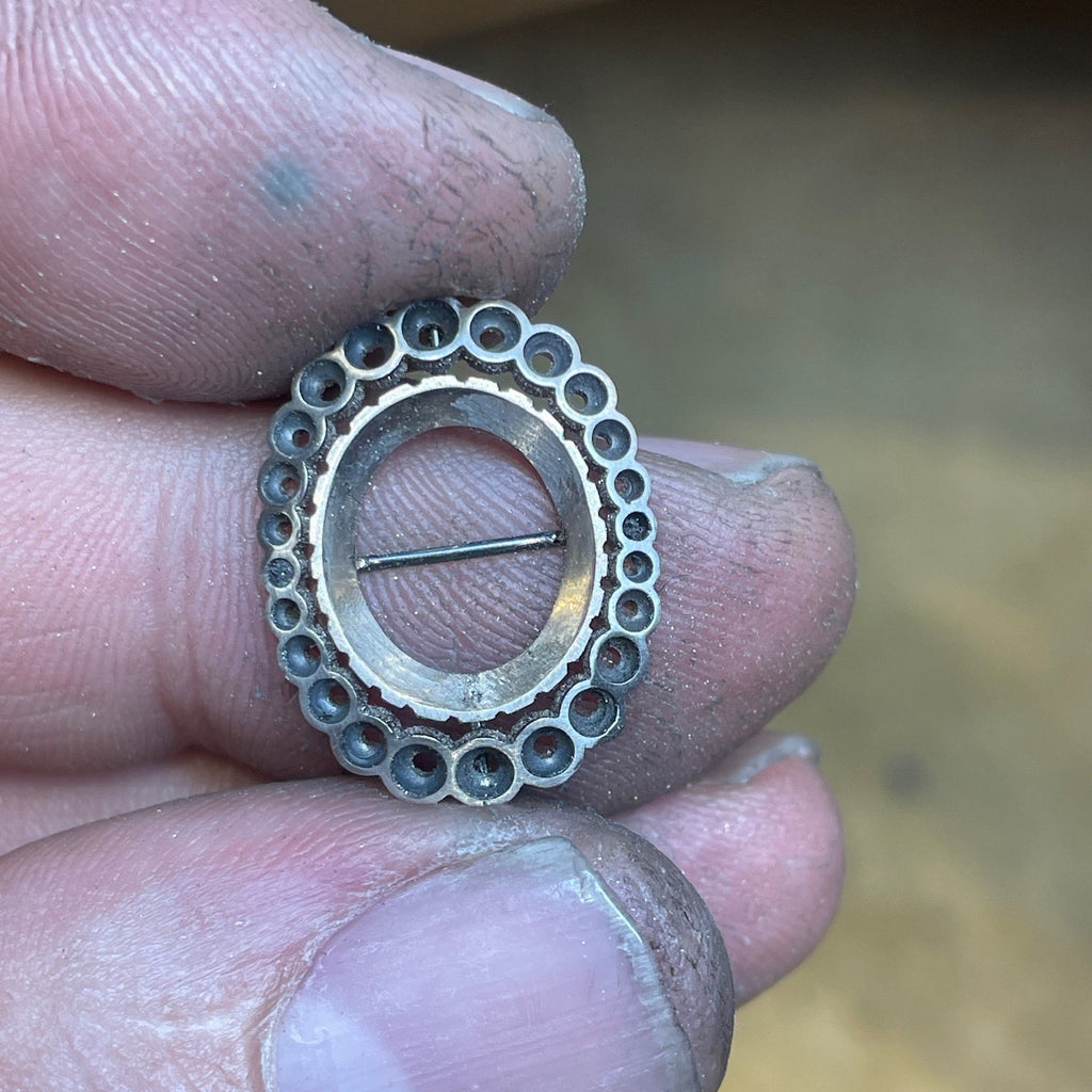 The Making of an 18ct White Gold, Diamond & Sapphire Ring by Matthew Ely Jewellery