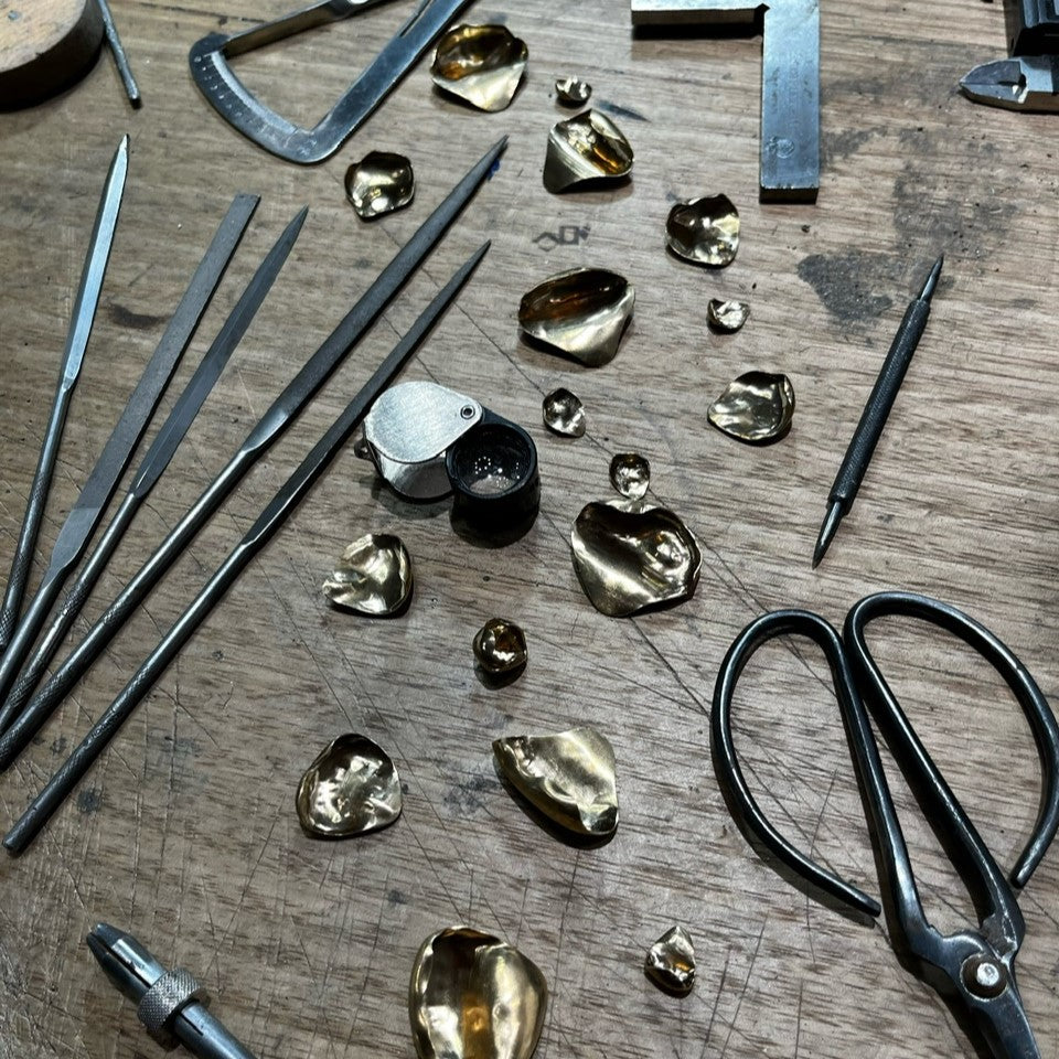 The Making of an 18ct Yellow Gold, Amethyst & South Sea Pearl Flower Brooch