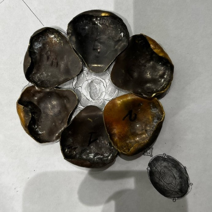 The Making of an 18ct Yellow Gold, Amethyst & South Sea Pearl Flower Brooch