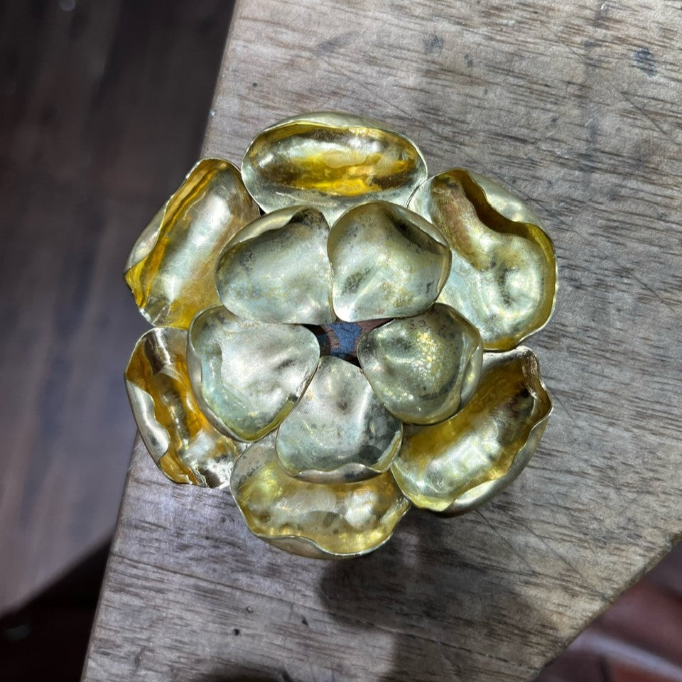 The Making of an 18ct Yellow Gold, Amethyst & South Sea Pearl Flower Brooch